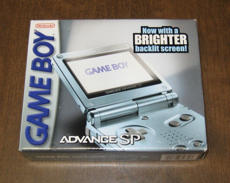 Nintendo GameBoy Advance SP AGS-101 Pearl sold Blue Handheld