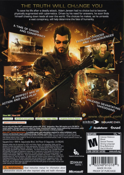 Deus Ex: Human Revolution - Xbox 360