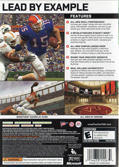 NCAA Football 08 - Xbox 360