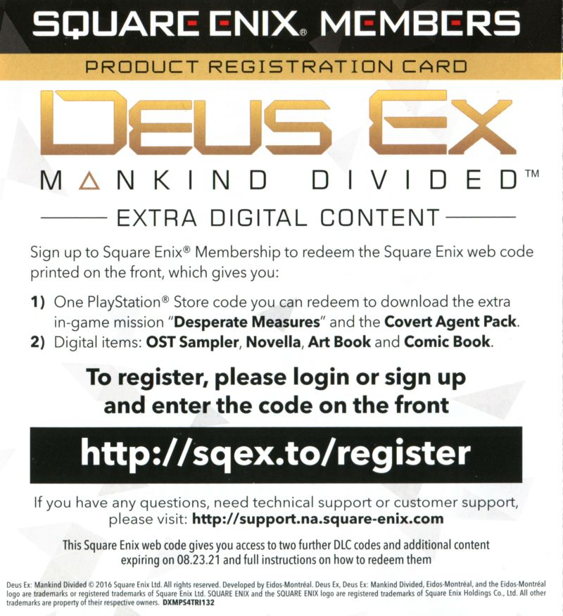 Deus Ex: Mankind Divided - PS4