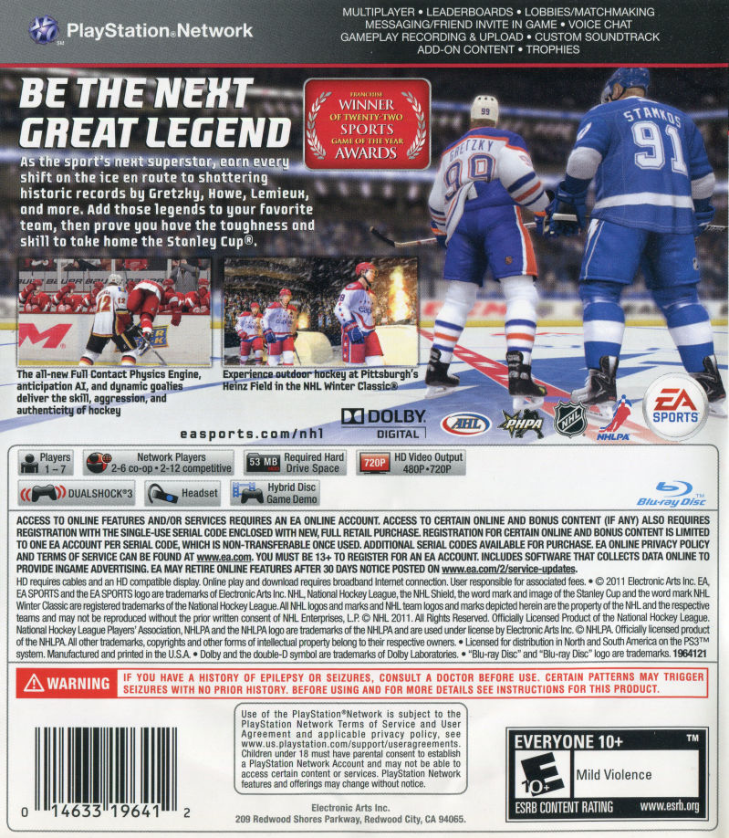 NHL 12 - PS3