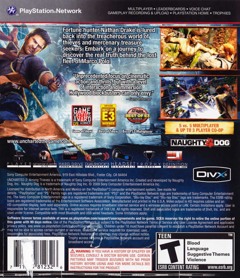 Uncharted 2: Among Thieves - PS3