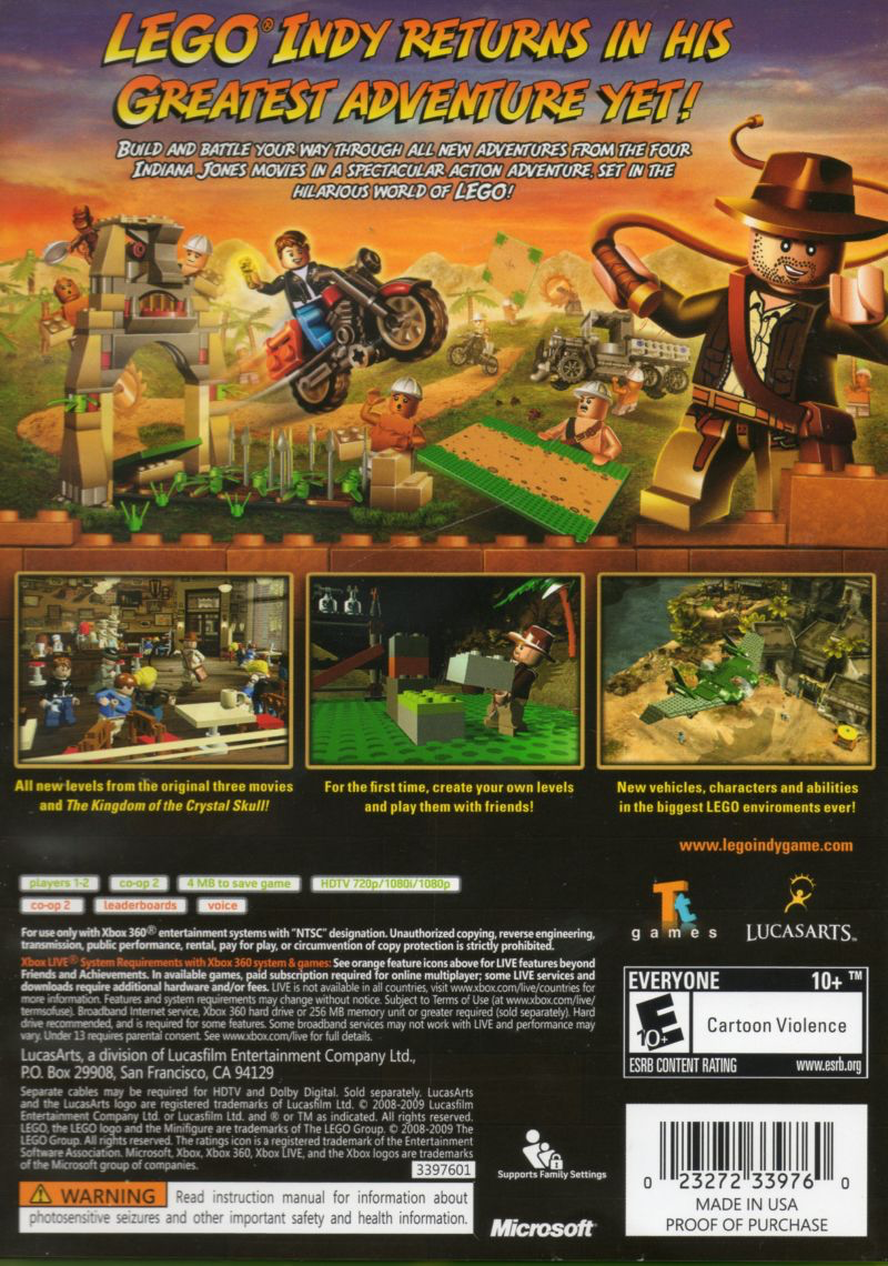 LEGO Indiana Jones 2: The Adventure Continues - Xbox 360