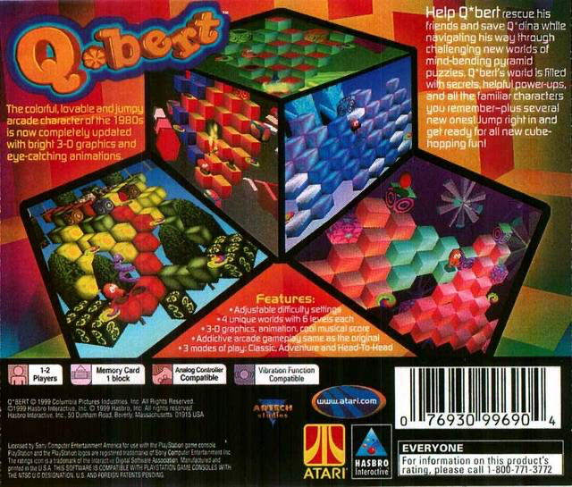 Q*bert Used PS1 Games For Sale Retro Video Game Store