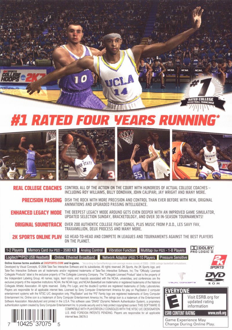 College Hoops 2K7 - PS2