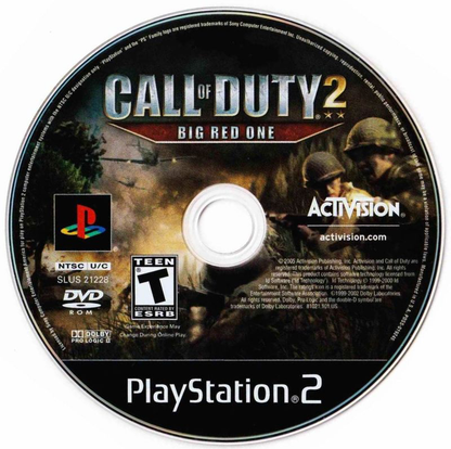 Call of Duty 2 Big Red One - PS2