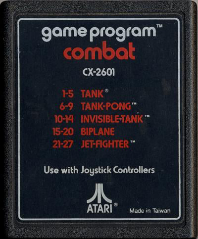 Combat (Text Label) - Atari 2600