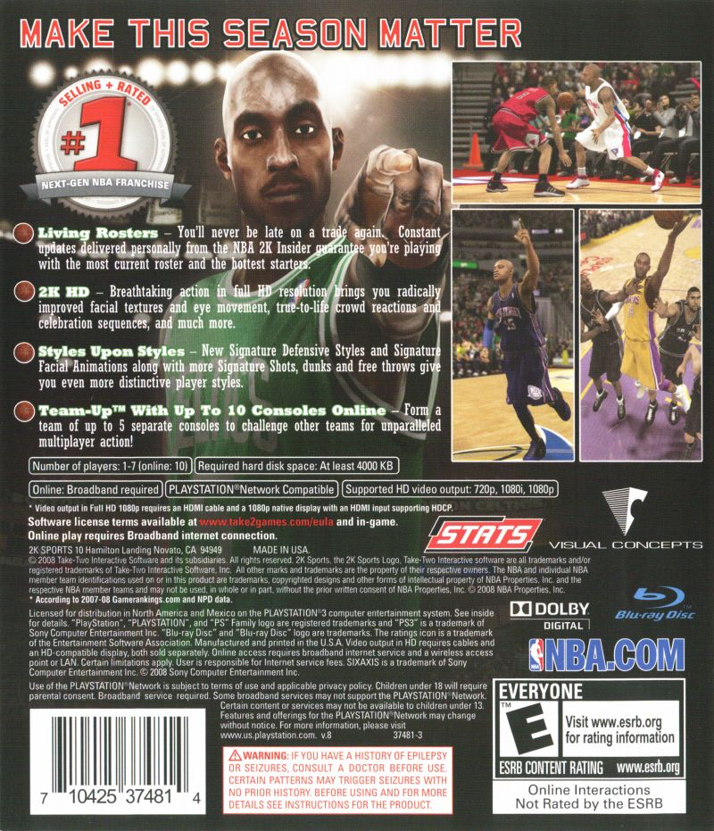 NBA 2K9 - PS3