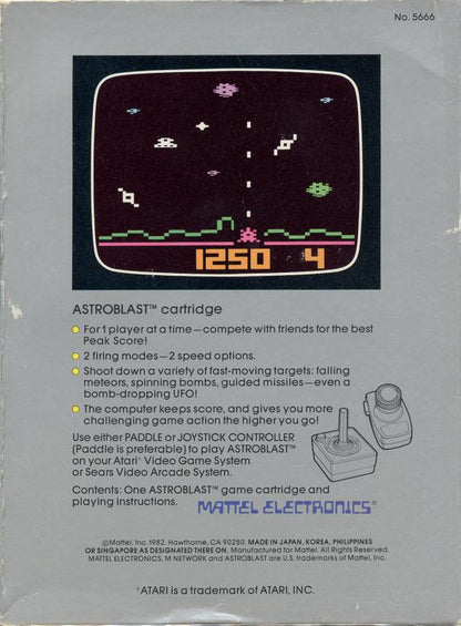 Astroblast (Black Label) - Atari 2600