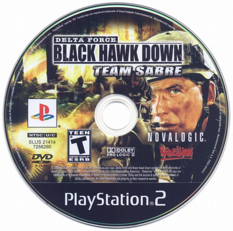 Delta Force Black Hawk Down Team Sabre - PS2