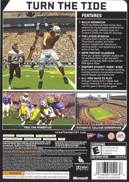 NCAA Football 07 - Xbox 360