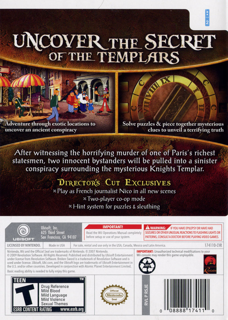 Broken Sword: Shadow of the Templars - Wii