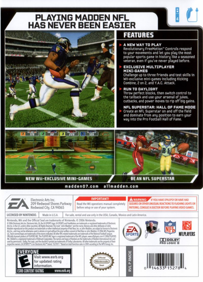 Madden NFL 07 - Wii