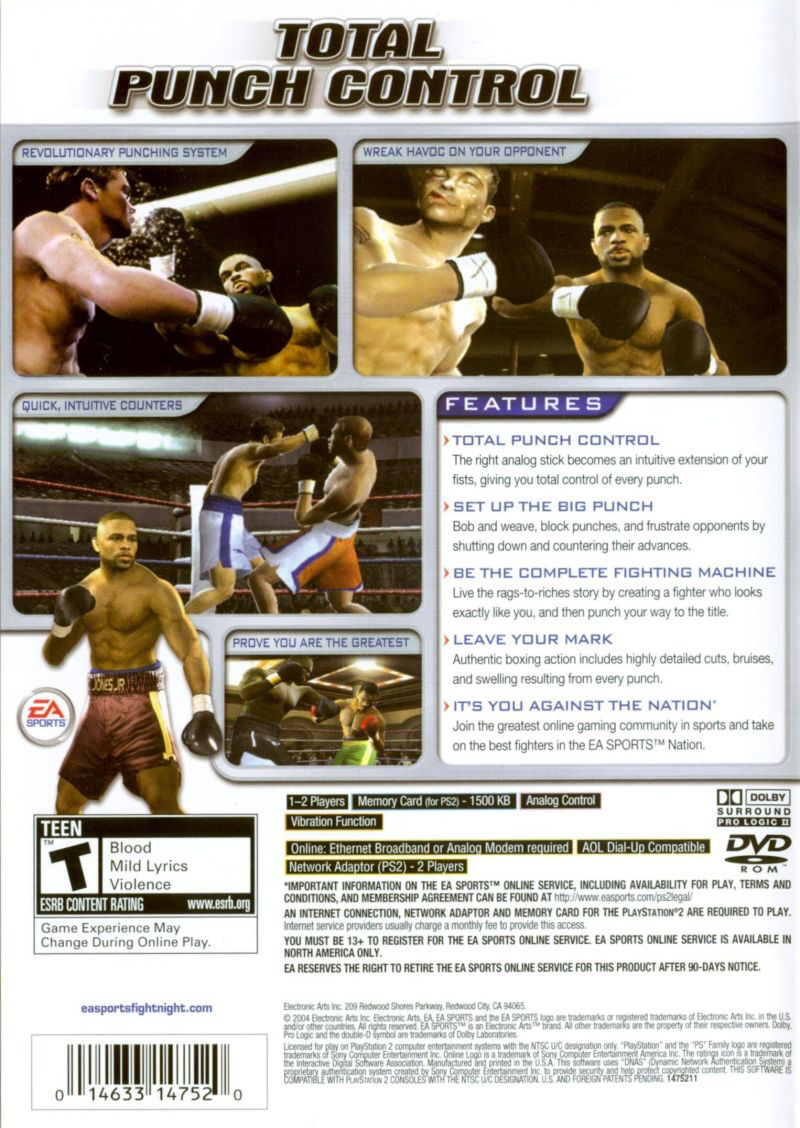 Fight Night 2004 Used PS2 Games For Sale Retro Game Store