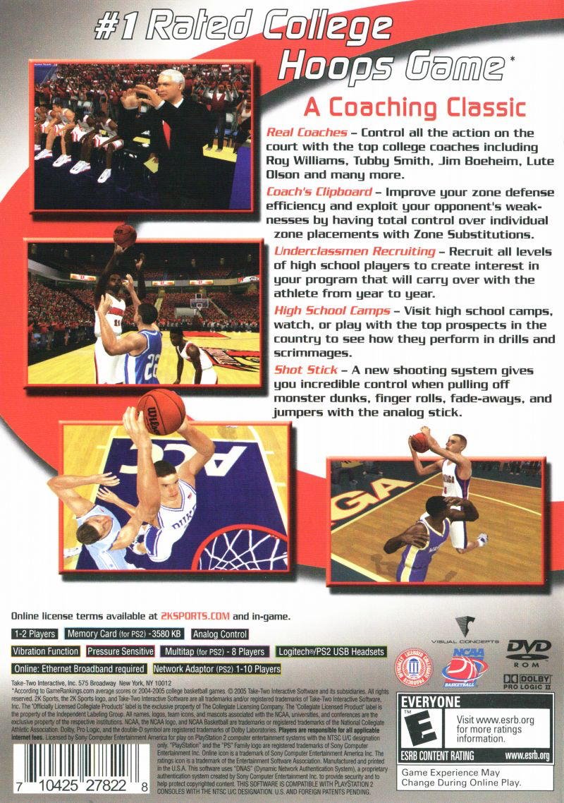 College Hoops 2K6 - PS2