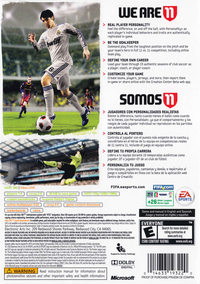 FIFA Soccer 11 - Xbox 360