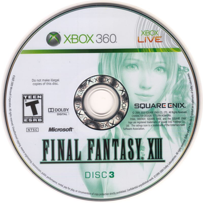 Final Fantasy XIII 13 - Xbox 360