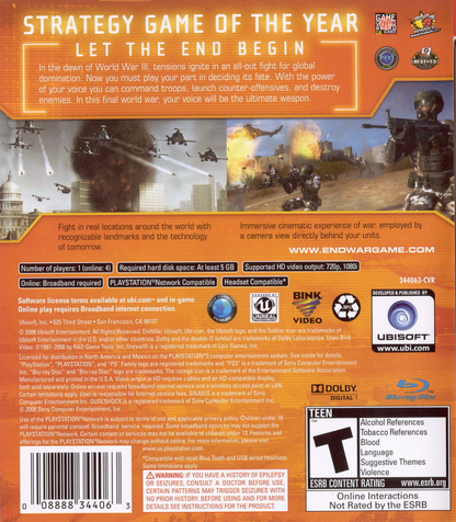 Tom Clancy's End War - PS3