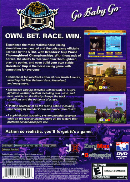 Breeders Cup World Thoroughbred Championships - PS2