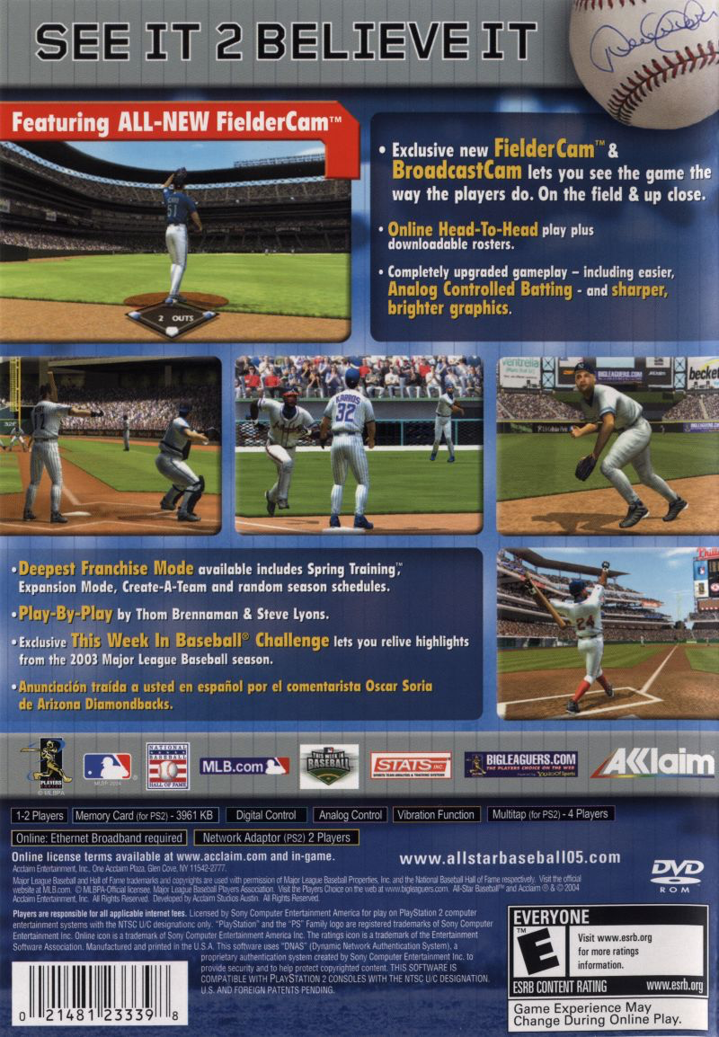 Allstar Baseball 2005 - PS2