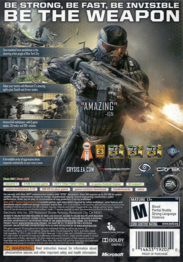 Crysis 2 - Xbox 360