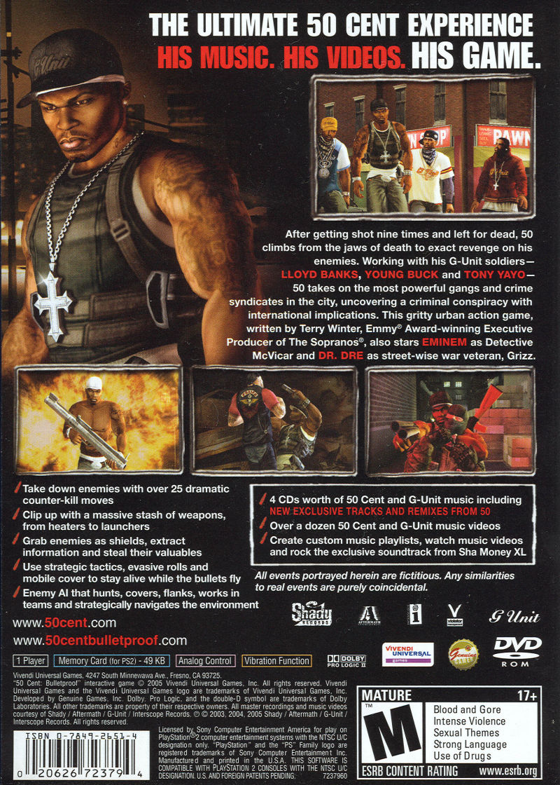 50 Cent Bulletproof - PS2