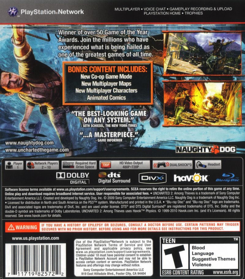 Uncharted 2: Among Thieves - Game of the Year Edition - PS3