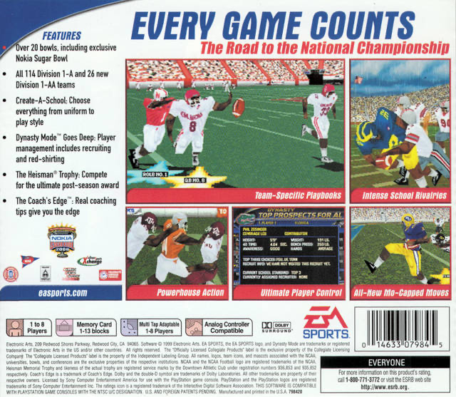 NCAA Football 2000 - PS1