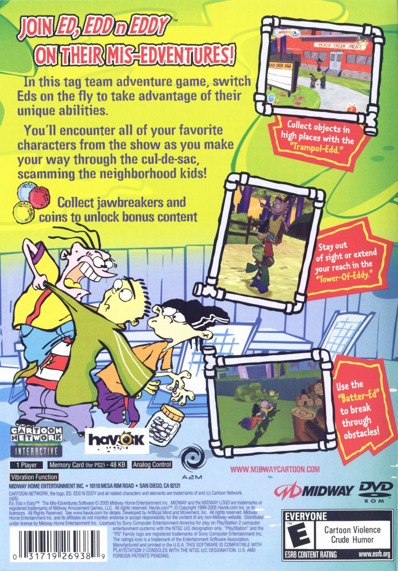 Ed Edd N Eddy Mis Edventures - PS2