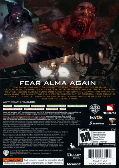 FEAR 2: Project Origin - Xbox 360