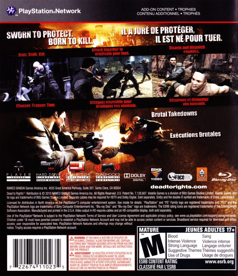 Dead to Rights: Retribution - PS3