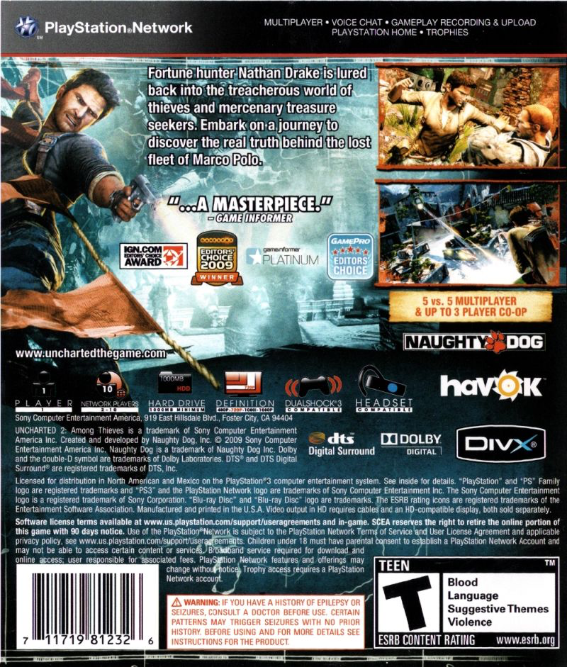 Uncharted 2: Among Thieves - PS3