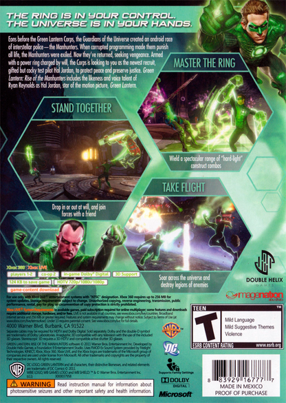 Green Lantern: Rise of the Manhunters - Xbox 360