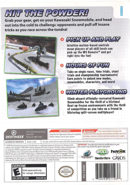 Kawasaki: Snowmobiles - Wii