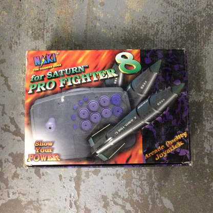 Naki Wireless 8 Pro Fighter Controller - Sega Saturn