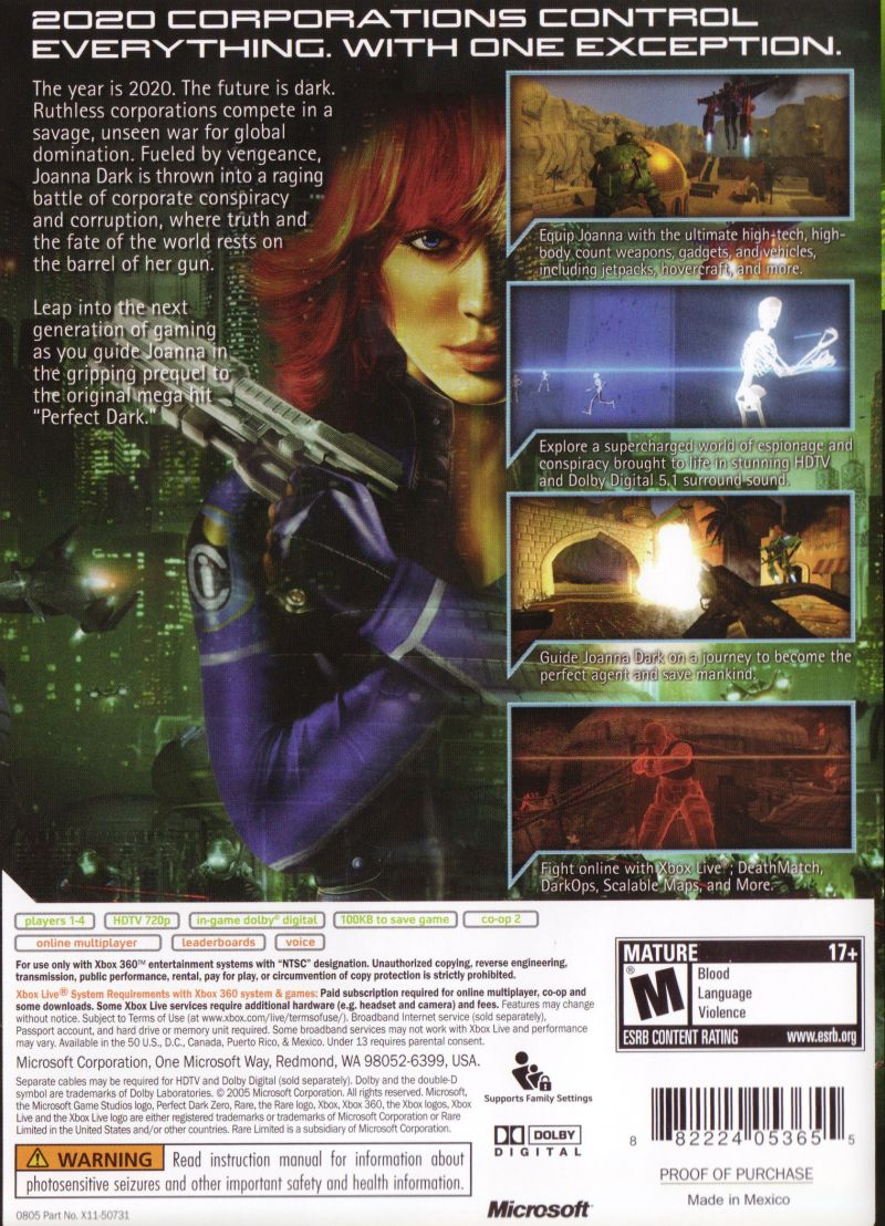 Perfect Dark Zero - Xbox 360