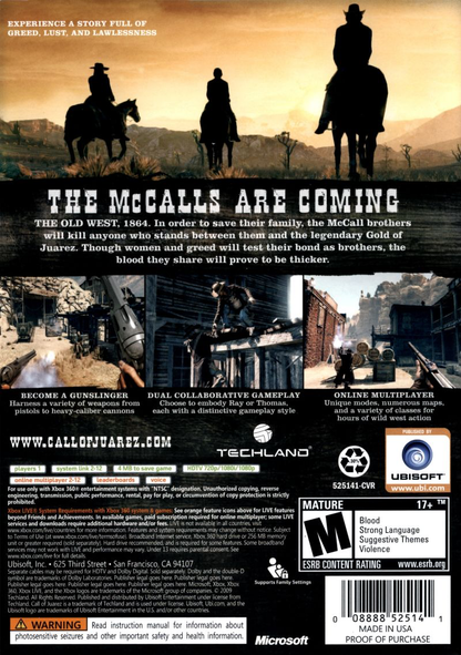 Call of Juarez: Bound in Blood - Xbox 360