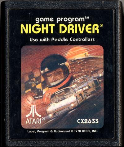 Night Driver (Picture Label) - Atari 2600