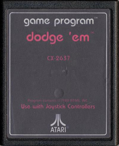 Dodge 'Em (Text Label) - Atari 2600