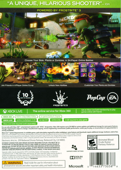 Plants vs. Zombies: Garden Warfare - Xbox 360