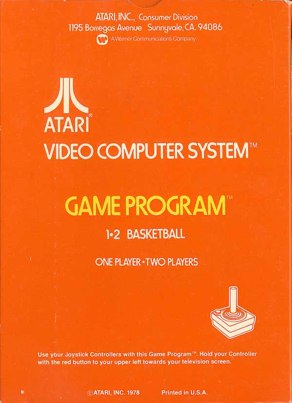 Basketball (Picture Label) - Atari 2600