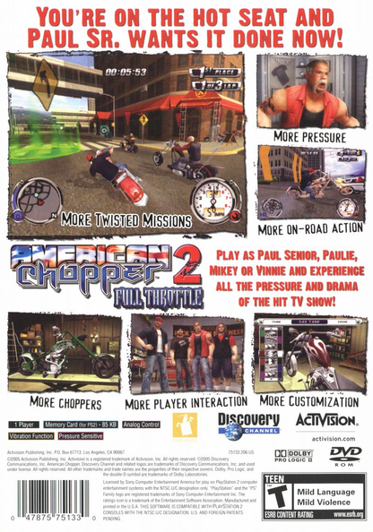 American Chopper 2: Full Throttle - PS2