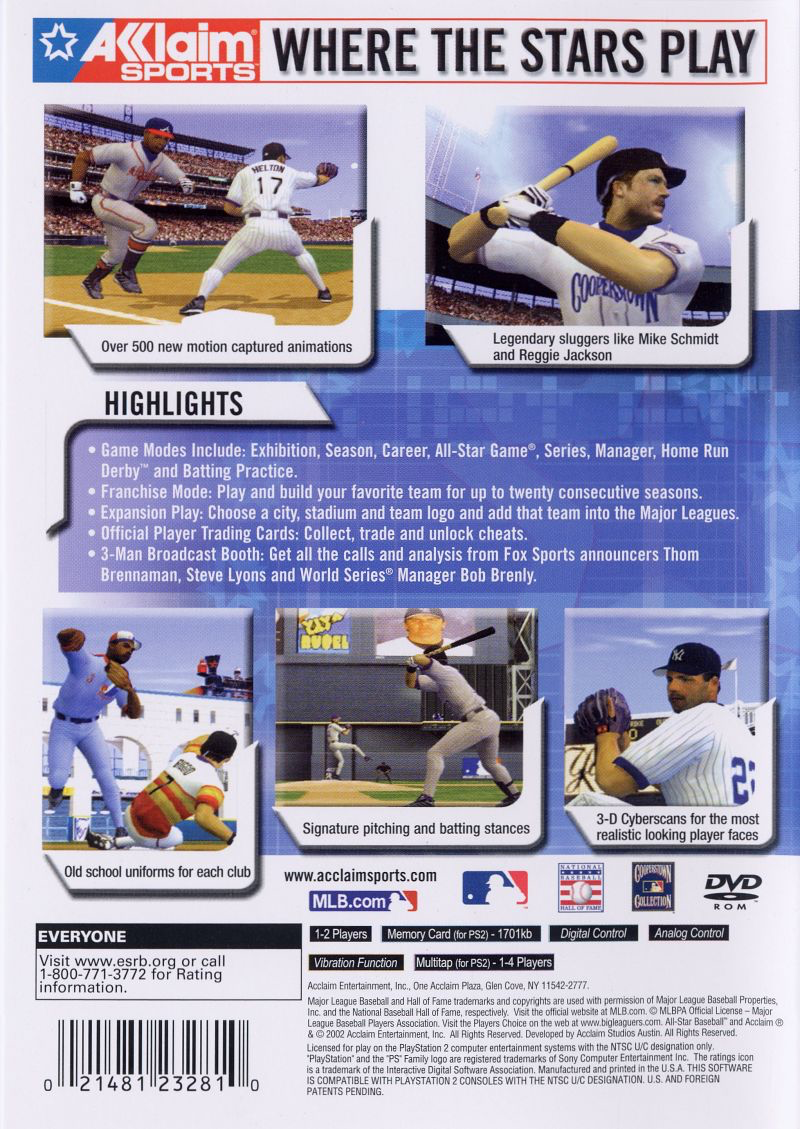 Allstar Baseball 2003 - PS2