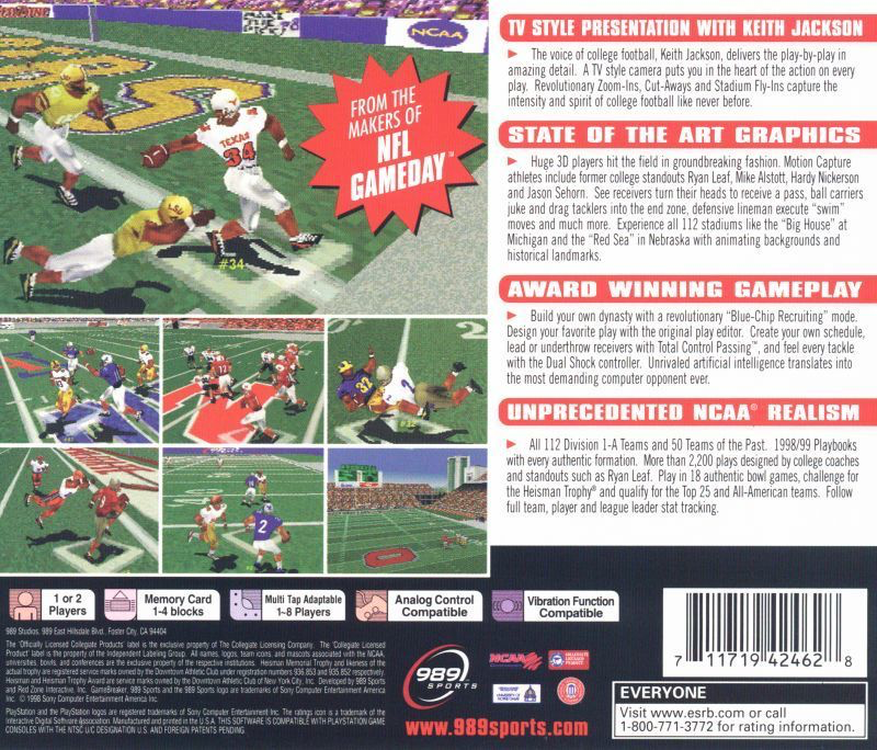 NCAA GameBreaker 99 - PS1