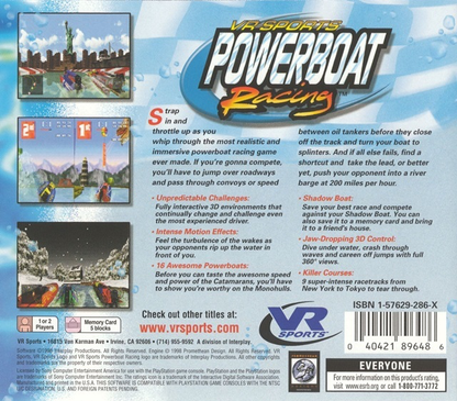 VR Sports Powerboat Racing - PS1