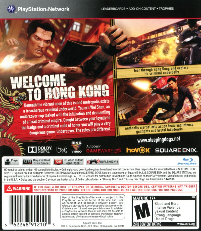 Sleeping Dogs - PS3