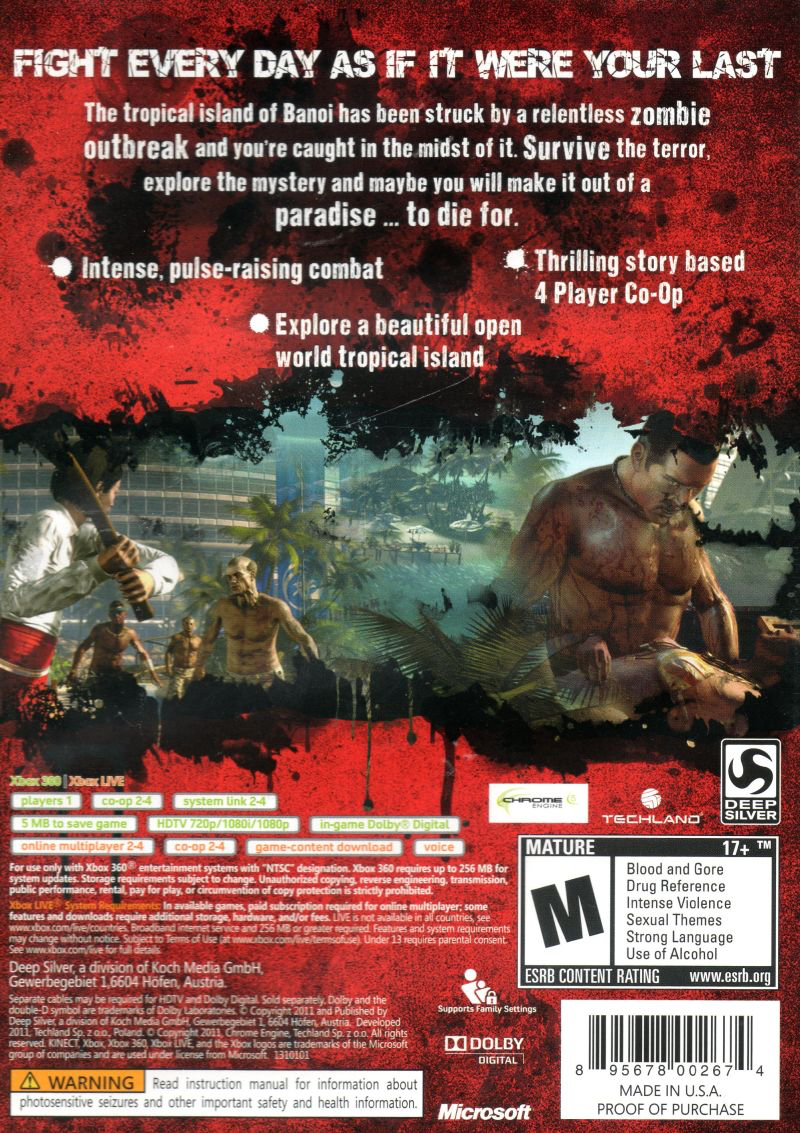 Dead Island: Special Edition - Xbox 360