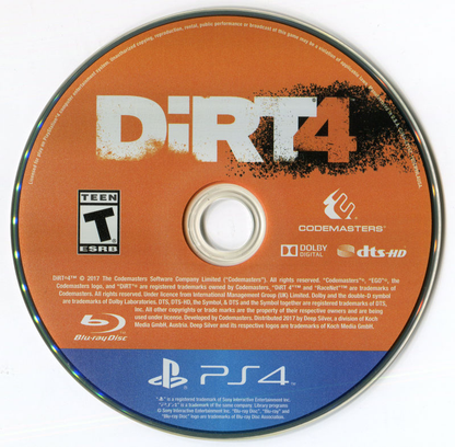 Dirt 4 - PS4