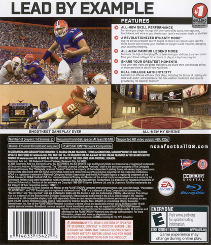 NCAA Football 08 - PS3