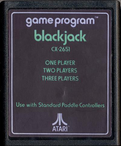 Blackjack (Text Label) - Atari 2600